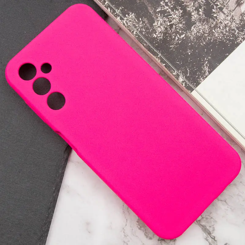 Чохол Silicone Cover Lakshmi Full Camera (AAA) для Samsung Galaxy A14 4G/5G Рожевий / Barbie pink - фото 5