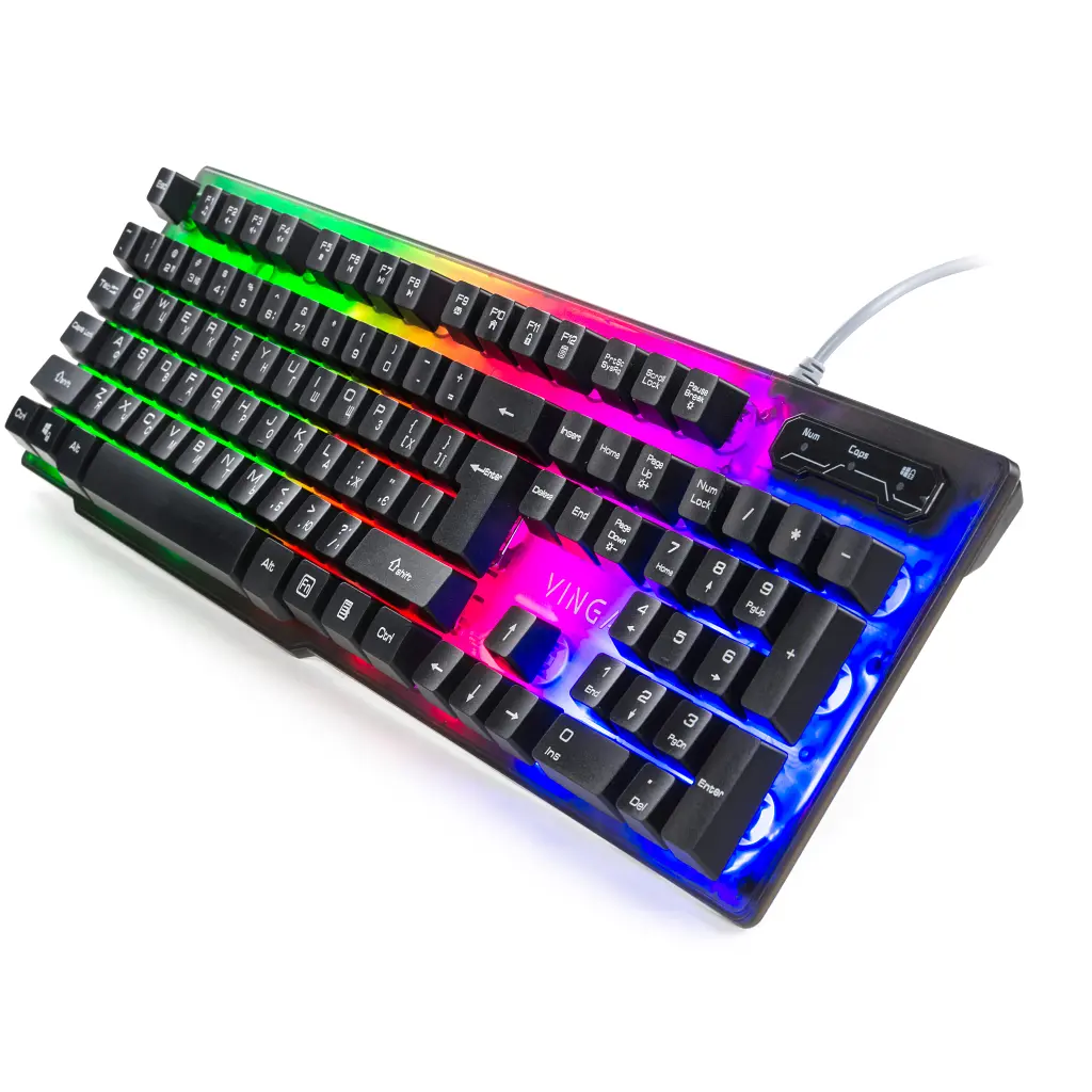 Клавіатура Vinga KB414 black - фото 2
