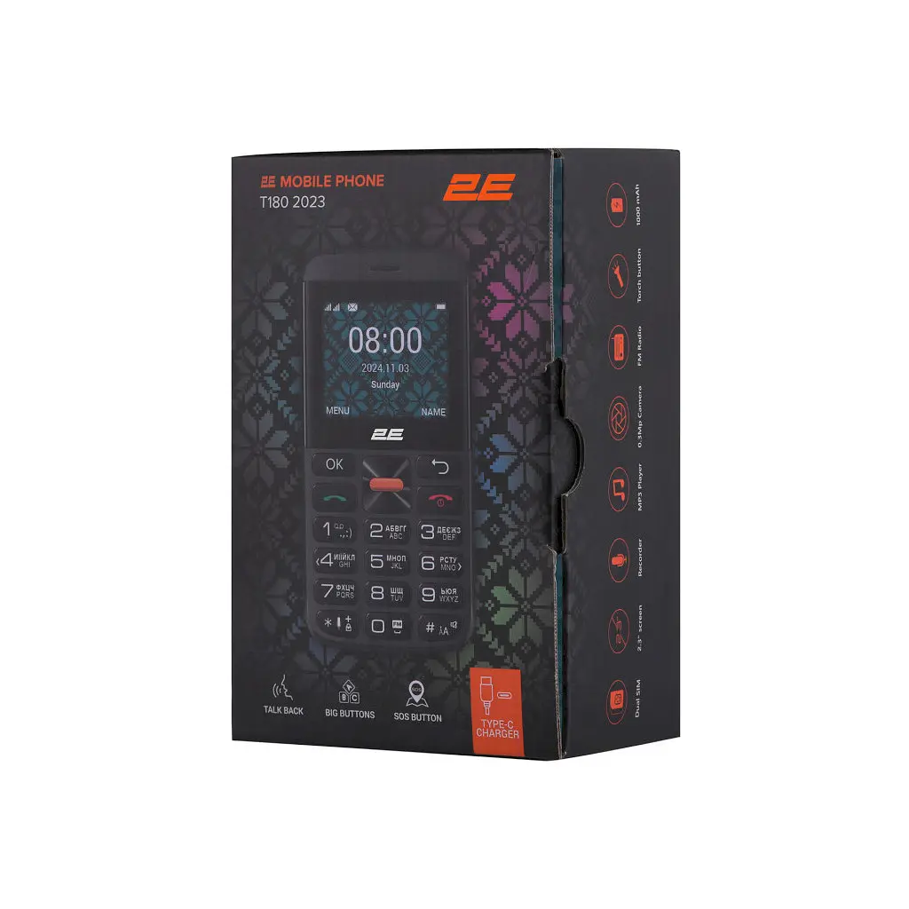 Мобільний телефон 2E T180 MAX Black (688130251051) - фото 10