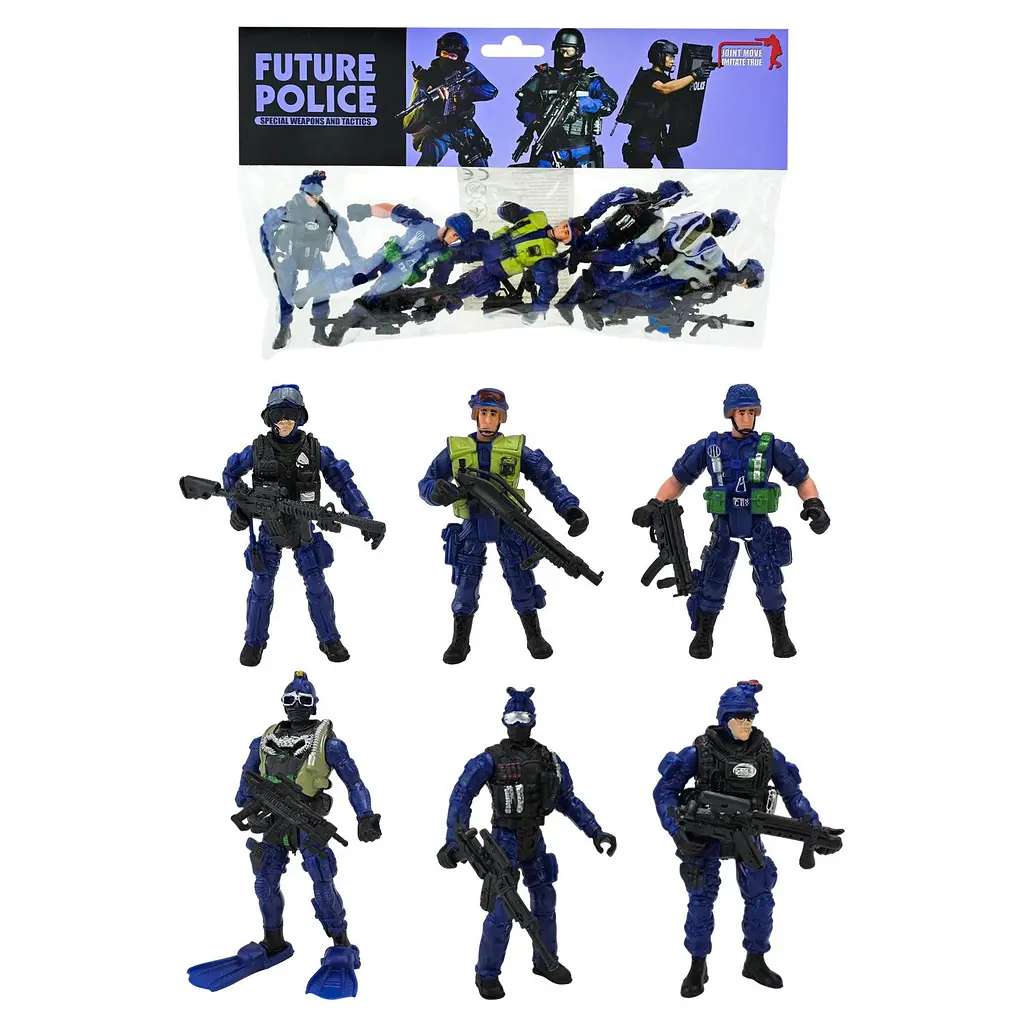 Колекційна фігурка спецназу Future Police у тактичному екіпіруванні (5898-126)