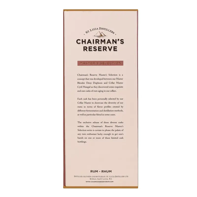 Ром Chairman's Reserve Master's Selection 14 років  59.5% 0.7 л - фото 2
