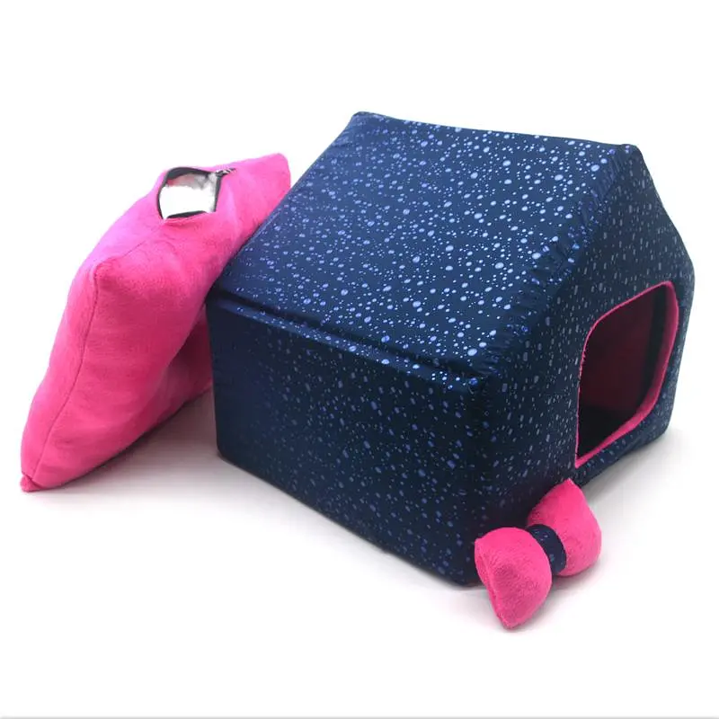 Будиночок для малих собак та котів Zoo-hunt Марсель синій №2 45х39х40 см (ZH42487113-1) - фото 3