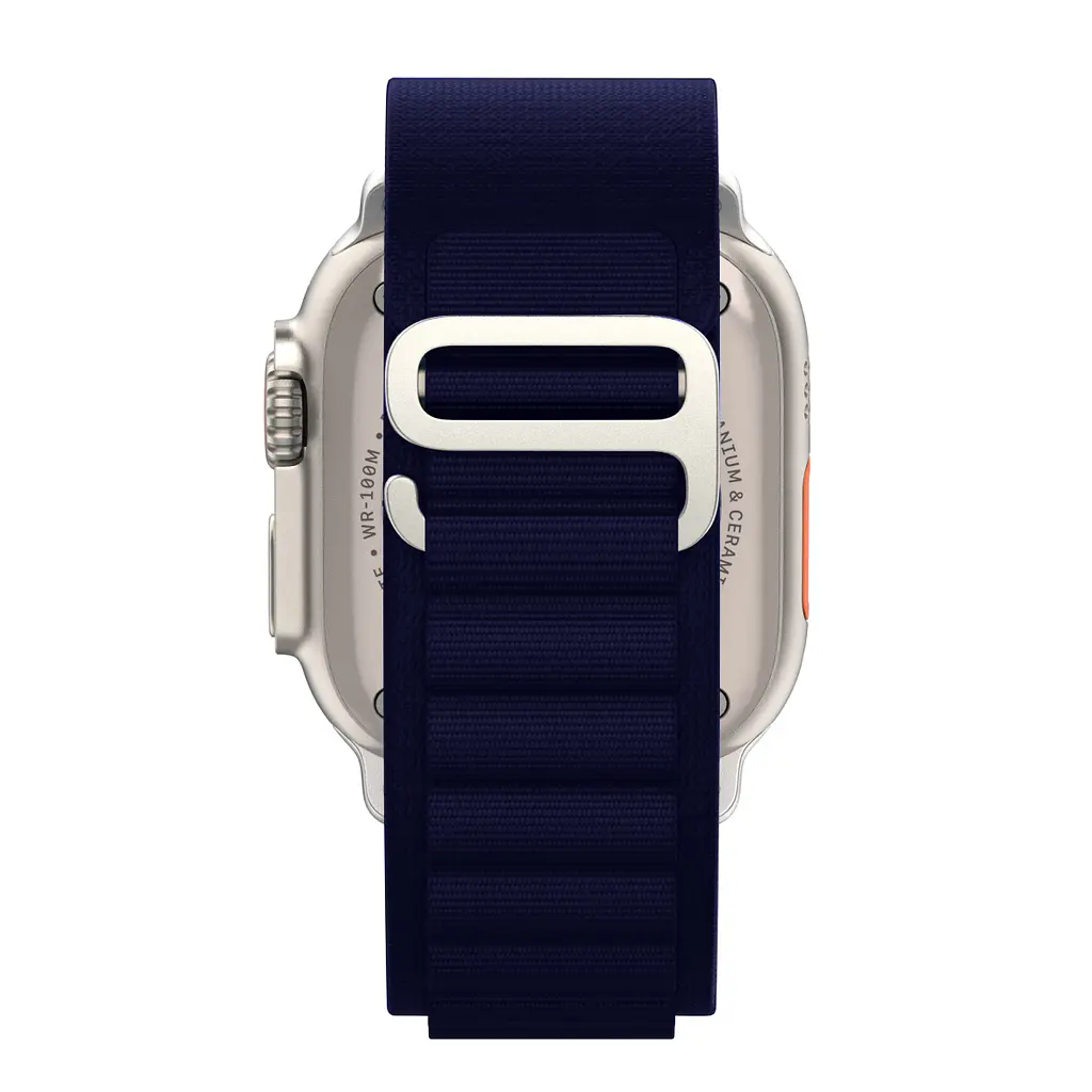 Ремінець для Apple Watch 42 (Series 11-10)/41/40/38, синій, Alpine Loop Alpina Band, тканинний поліестеровий ремінець для смарт-годин, дихаючий, для активного відпочинку та спорту, ArmorStandart (ARM74197) - фото 6