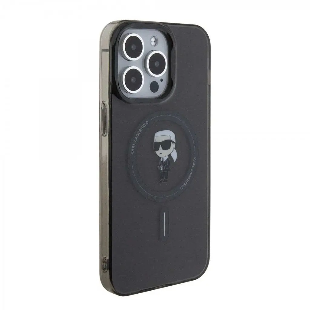 Чехол Karl Lagerfeld IML Ikonik MagSafe Back Cover для iPhOne 15 Pro Max Black (57983116836) - фото 3