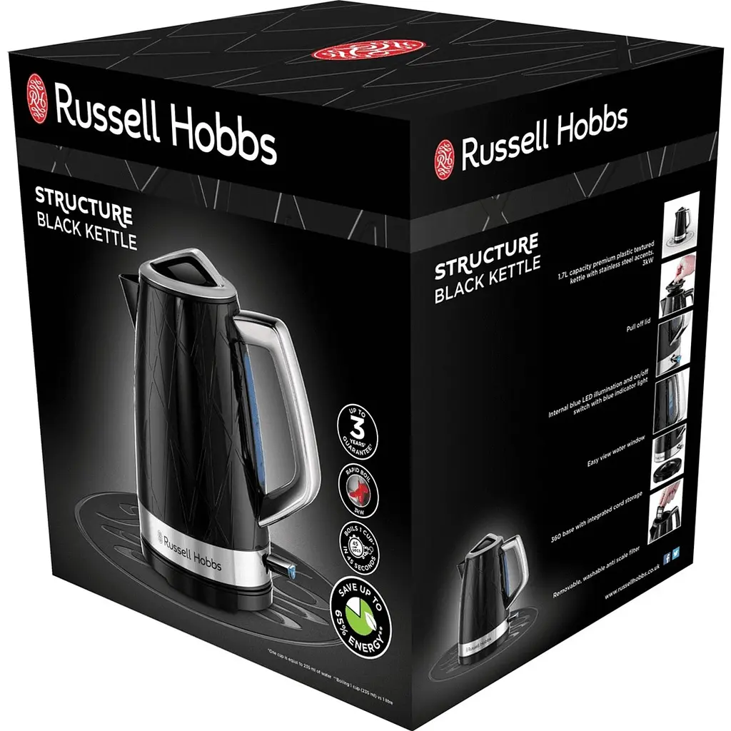 Електрочайник Russell Hobbs Structure 28081-70 Black [120312] - фото 8