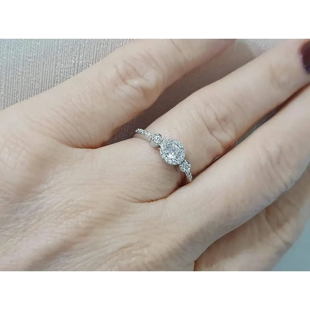 Золоте кільце Гаразд з фіанітами. 3523566 17 - фото 2