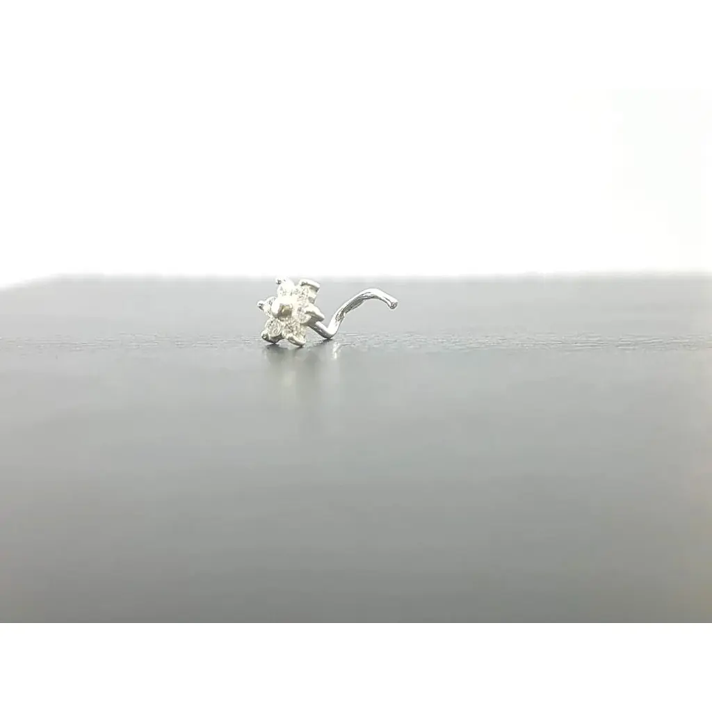 Срібна сережка-пірсинг в ніс Dear. 1040.1С - фото 2