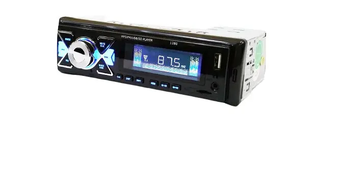 Автомагнитола XPRO 1280 1DIN USB 2.0 порт microSD слот AUX черный (lp-90991_445) - фото 4