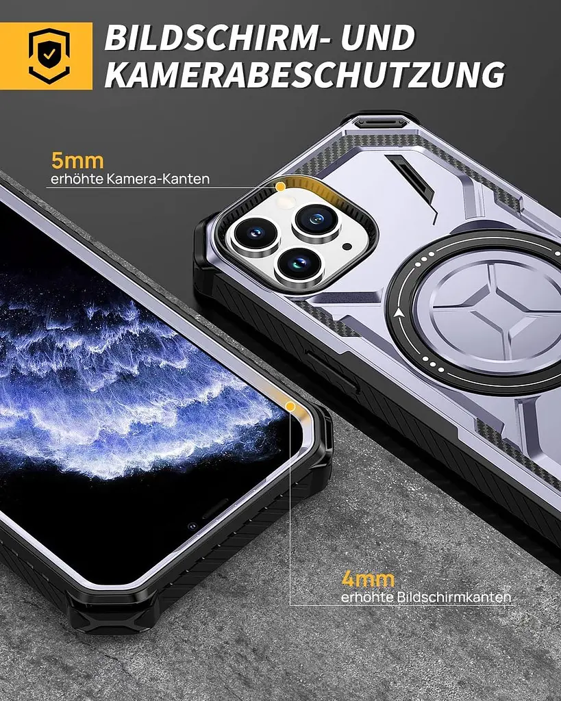 Ударостійкий чохол Lanhiem для iPhone 11 Pro із захисними стеклами - фото 5