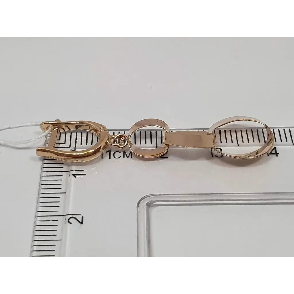 Золоті сережки-підвіски Favoritum. 210229 - фото 4