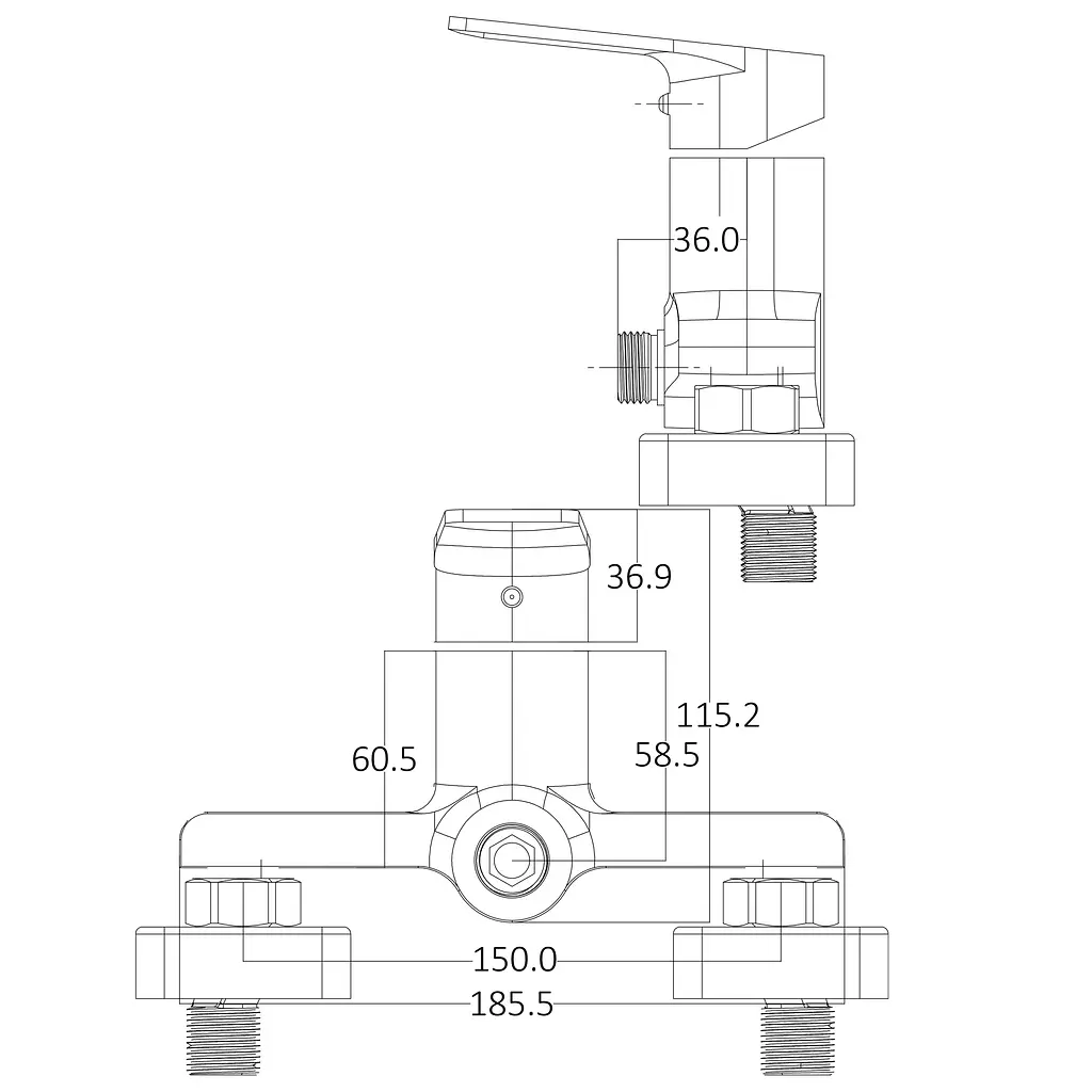 Змішувач для душу Globus Lux Bonn GLB-0105N Хром - фото 6