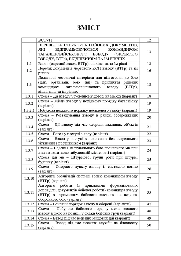 Перелік та структура бойових (формалізованих) документів на КСП, які відпрацьовуються в підрозділах Збройних Сил України тактичного рівня під час планування бою (дій) та його ведення - фото 2