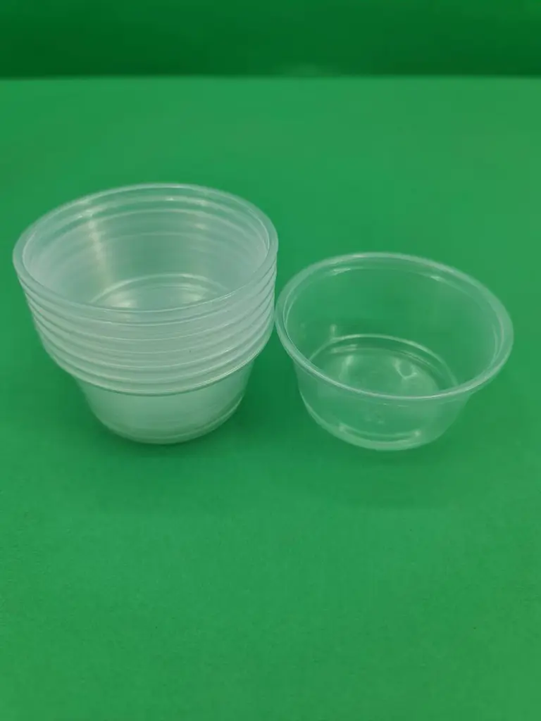 Соусник пластиковий 3,25OZ, 96 мл, 100 шт, колір прозорий, харчовий поліпропілен для соусів, доставки та HoReCa - фото 2