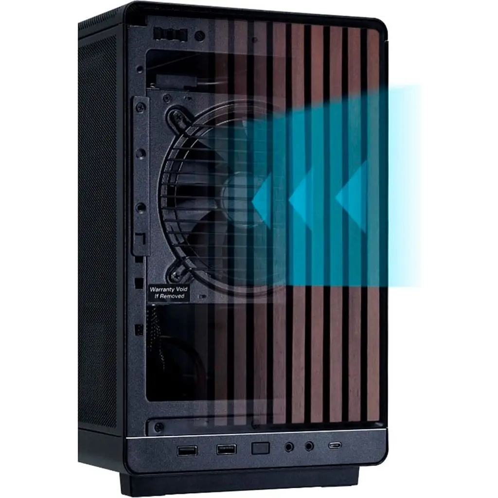 Корпус Lian Li A3-mATX Wood Edition Black (G99.A3X-WD.00) [176270] - фото 7