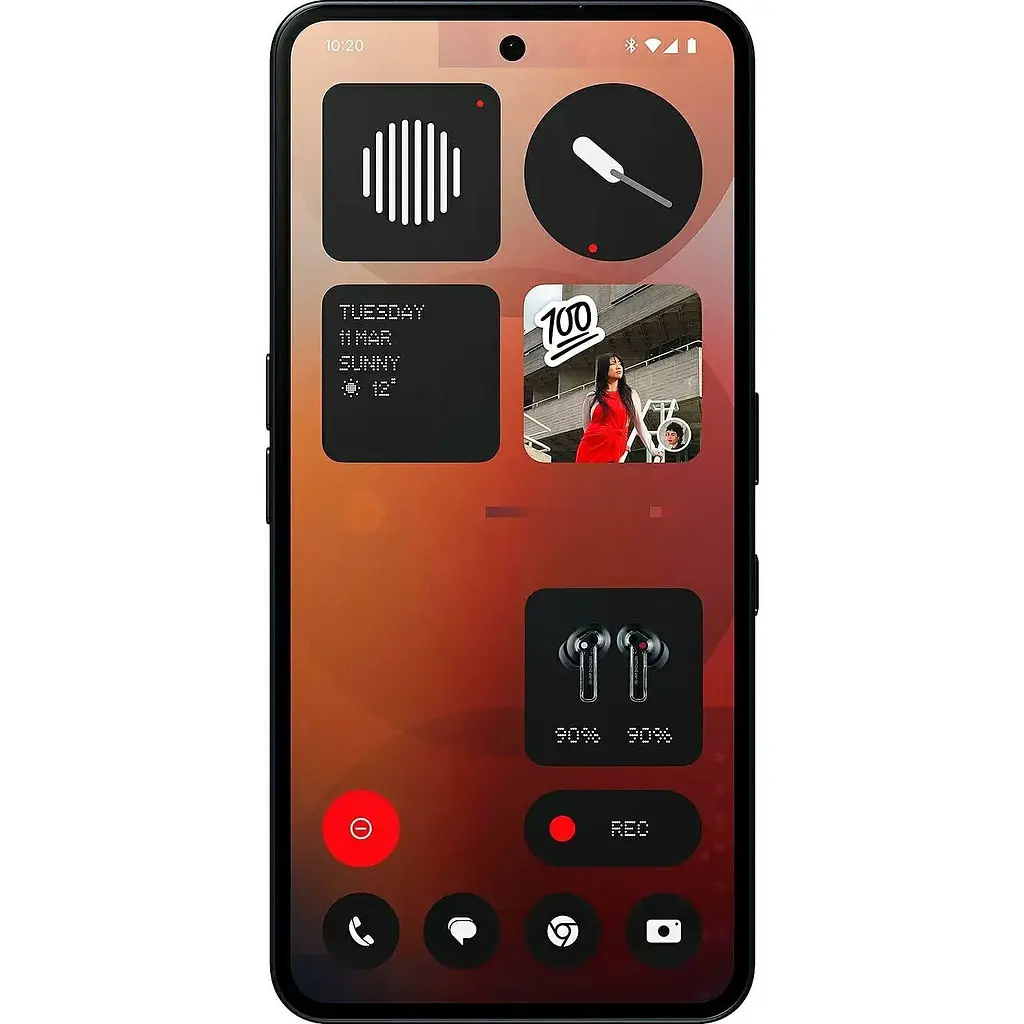 Смартфон Nothing Phone (3a) 8/128GB Black - фото 2