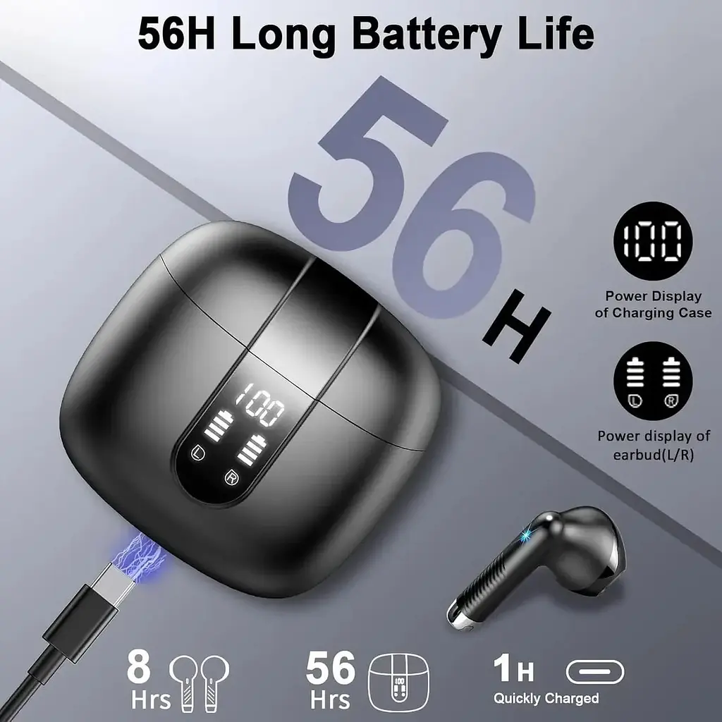 Бездротові навушники Drsaec J55 Bluetooth 5.3  - фото 3