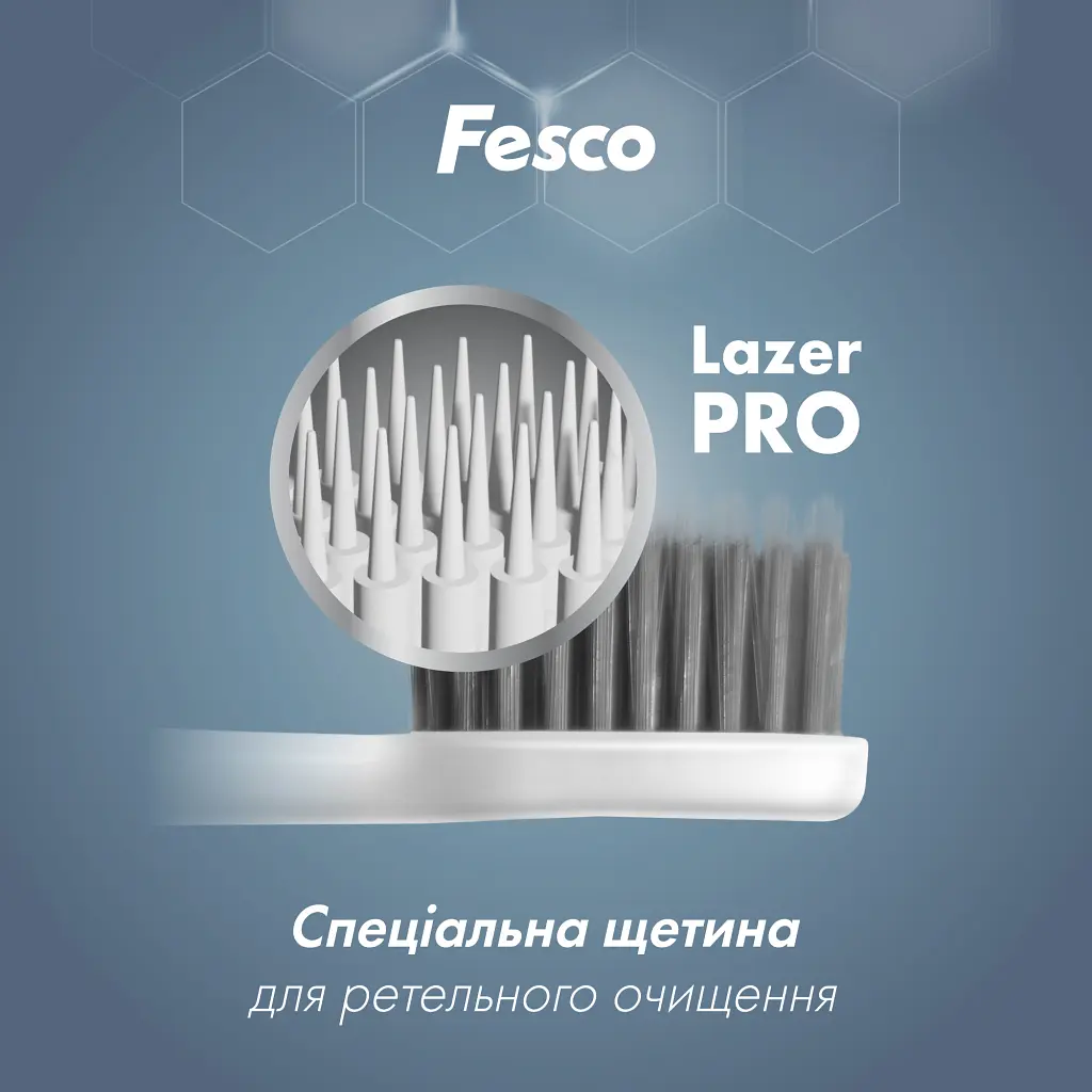 Зубна щітка Fesco Black & White Series Soft Чорна (4823098414124) - фото 2