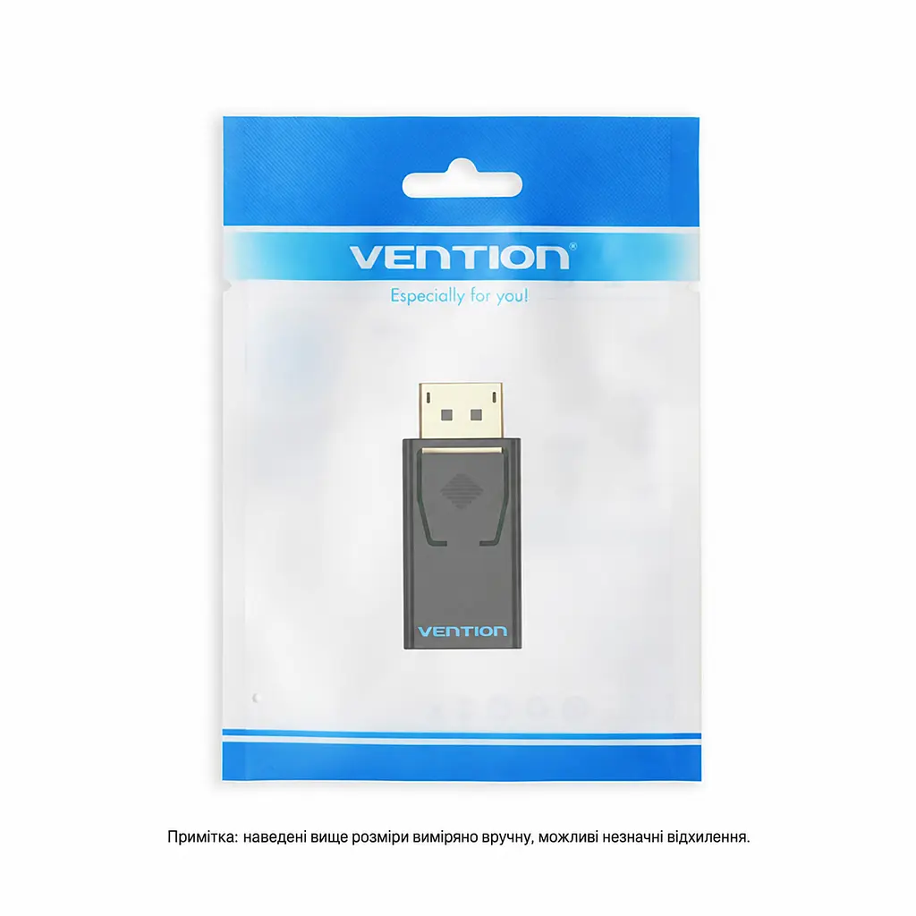 Відеоадаптер Vention перехідник з DisplayPort (DP) штекера на HDMI гніздо 1080p 60 Гц потрібен кабель HDMI зі штекерами на обох кінцях з одночасною передачею аудіо та відео дублювання екрана та розширення робочого столу для Windows / Mac OS / Linux чорний (HBKB0) - фото 7