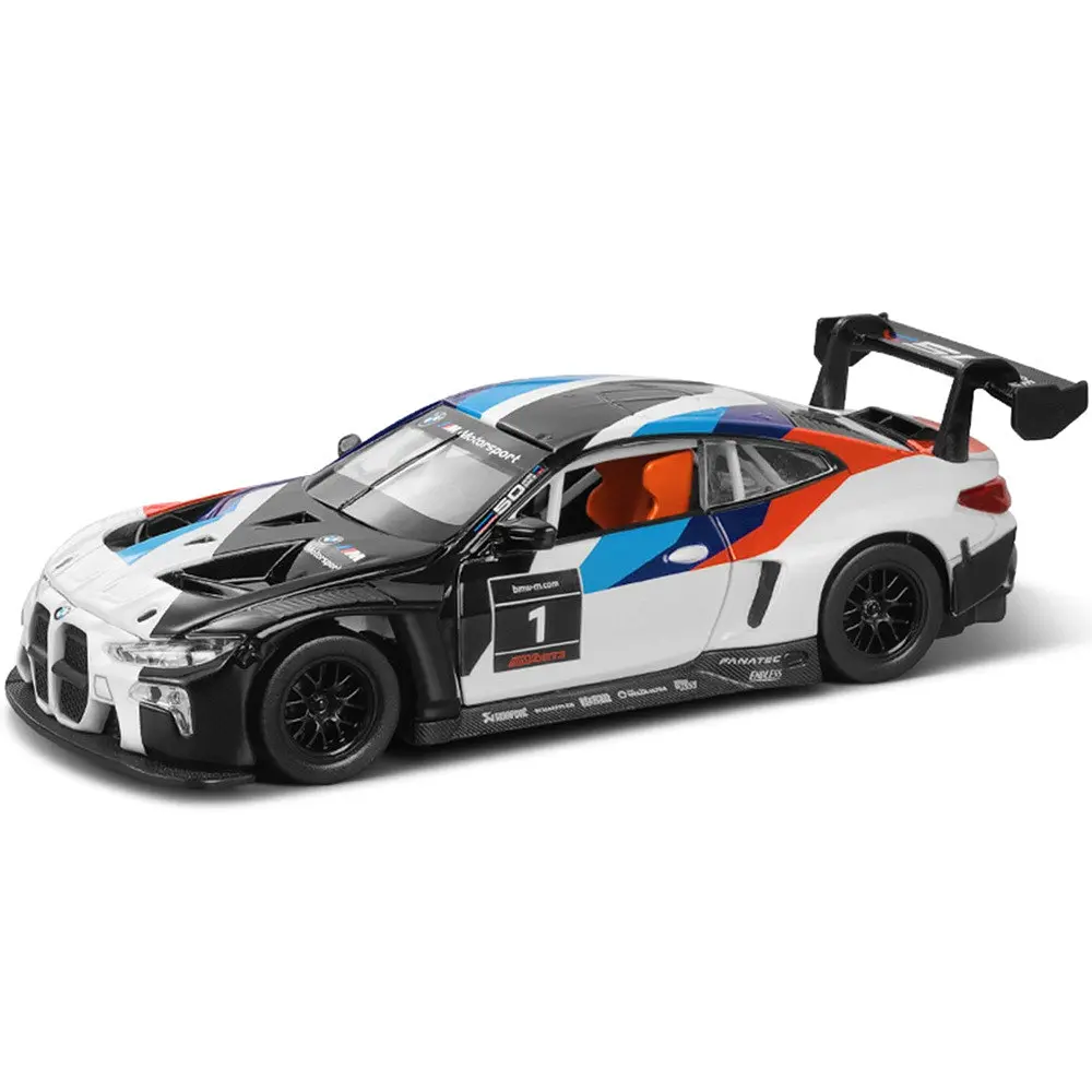 Іграшкова машинка BMW M4 GT3 Автопром 1:32, метал, світло та звук, колекційне авто - фото 2
