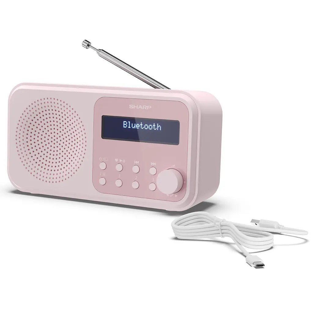 Радіоприймач Sharp DR-P420 Pink - фото 2