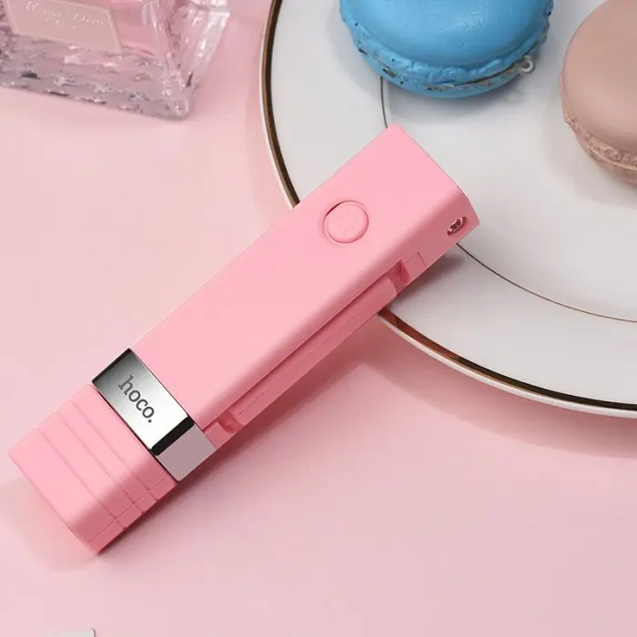 Бездротовий монопод для селфі HOCO K4 Beauty Wireless Selfie Stick Рожевий - фото 6