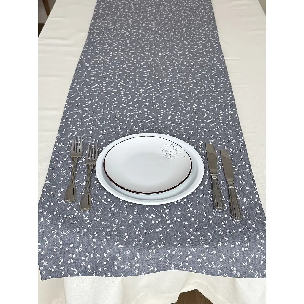 Раннер Ecotton Duck 45х170 см серая (25010) - фото 4