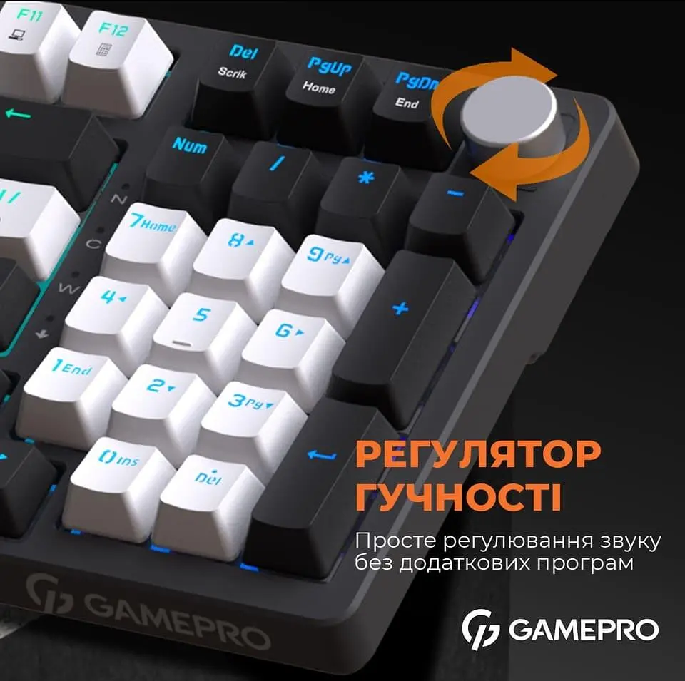 Клавіатура GamePro MK170B Outemu Red Hot-Swap RGB USB Black (MK170B) - фото 8