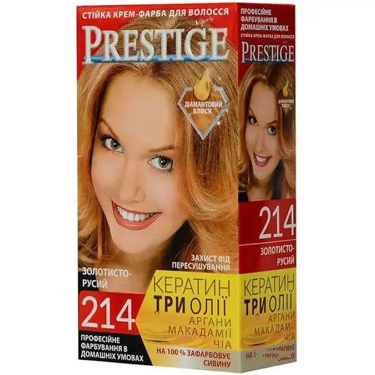 Крем-фарба PRESTIGE №214 Золотисто-русявий