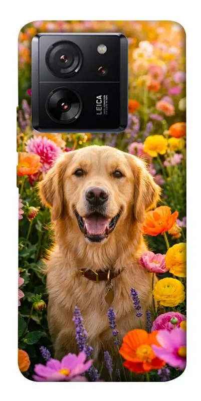 TPU чохол Demsky Flowery labrador для Xiaomi 13T