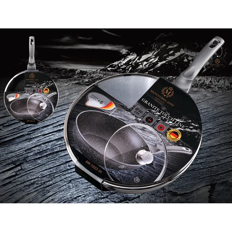 Сковорода Meisterklasse MK-1022-32 Вок grey marble 32см - фото 10