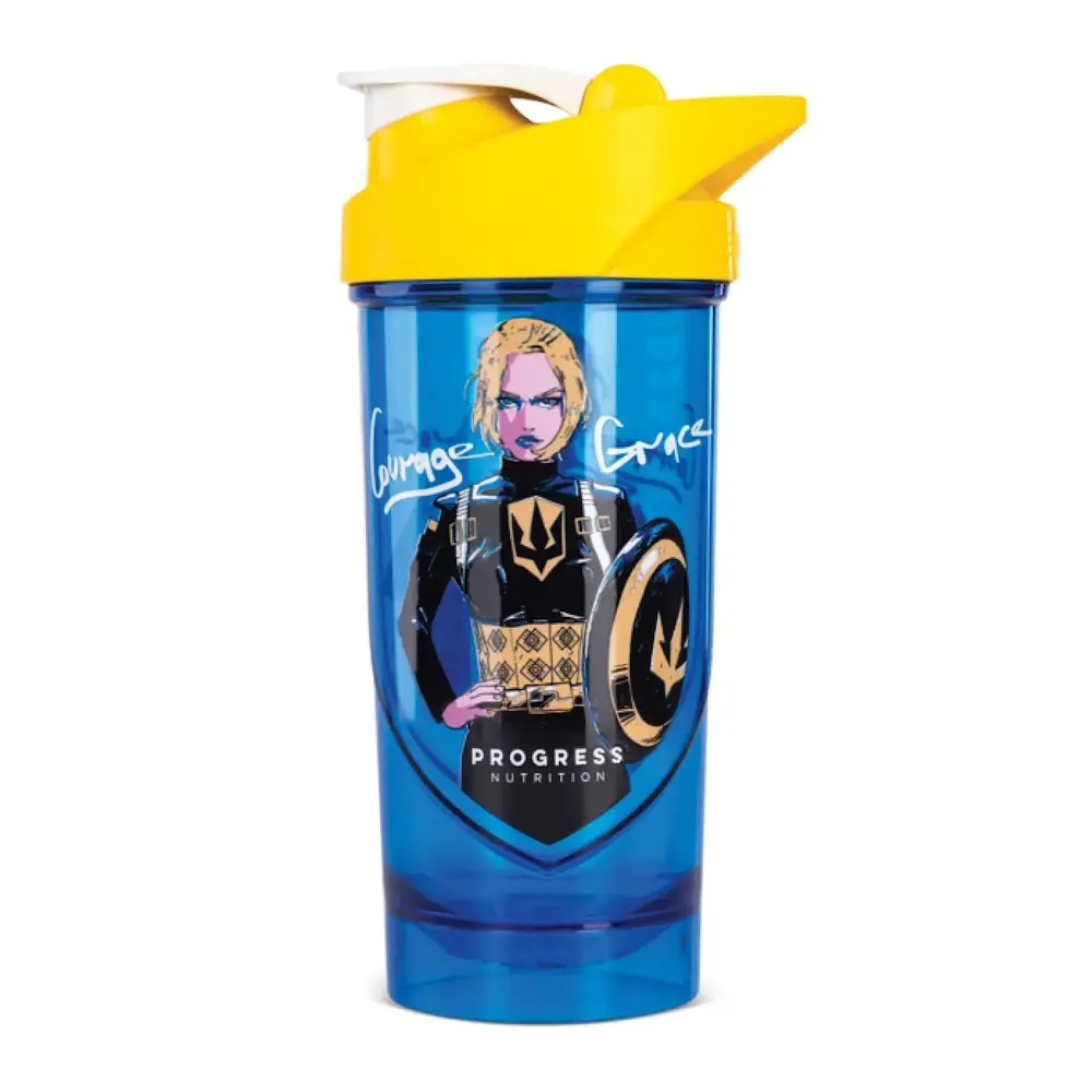 Шейкер Captain Girl Courage Grace 700 мл, Blue/Yellow Progress Nutrition fit0023531