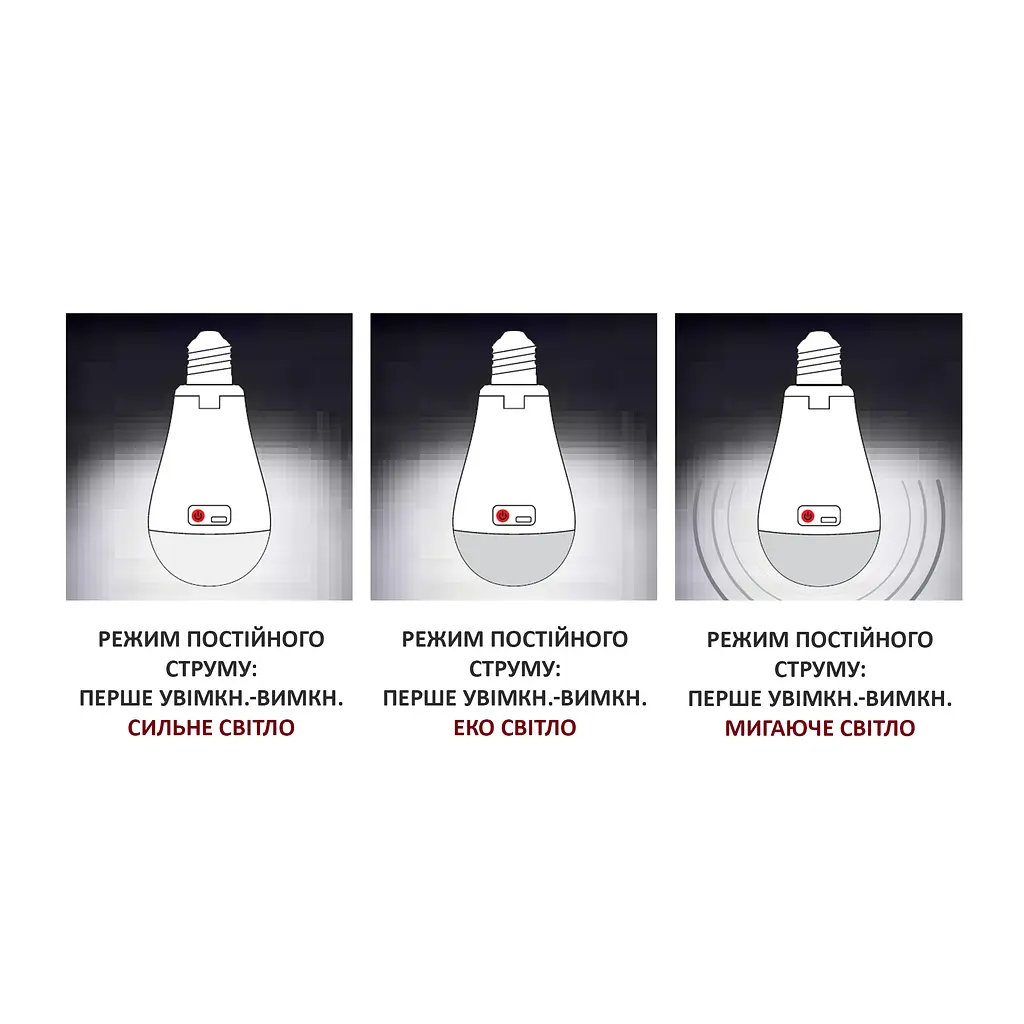 Лампа аккумуляторная светодиодная Horoz Eelectric Duralite-12 12W E27 6400K - фото 4
