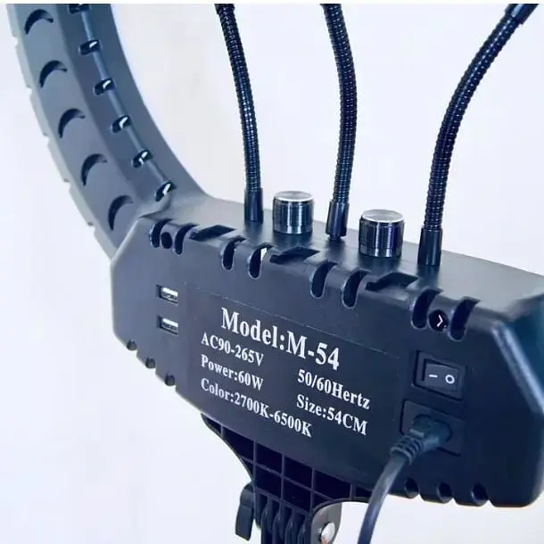 Лампа кільцева LED RL-21 з пультом і штативом - фото 5