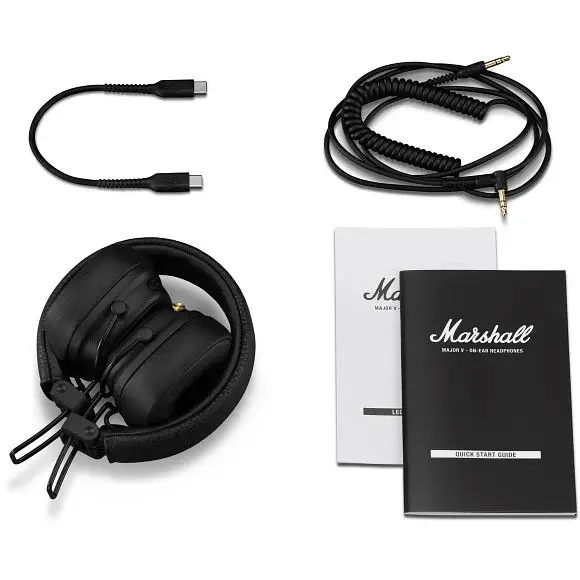 Bluetooth-гарнітура Marshall Major V Black (1006832) - фото 10