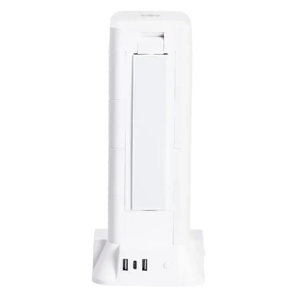 Мережевий фільтр-подовжувач Yiwu HP-5-9MF TOWER B24 2,8 м 12 розеток 3USB + 1PD LED-лампа білий  - фото 9