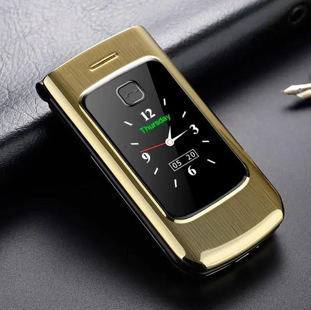 Смартфон Tkexun F18 (Happyhere F18) gold. Dual display
