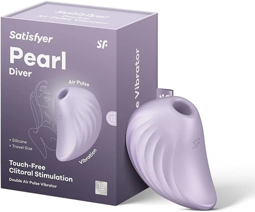 Вакуумний кліторальний вібратор - Satisfyer Pearl Diver Violet