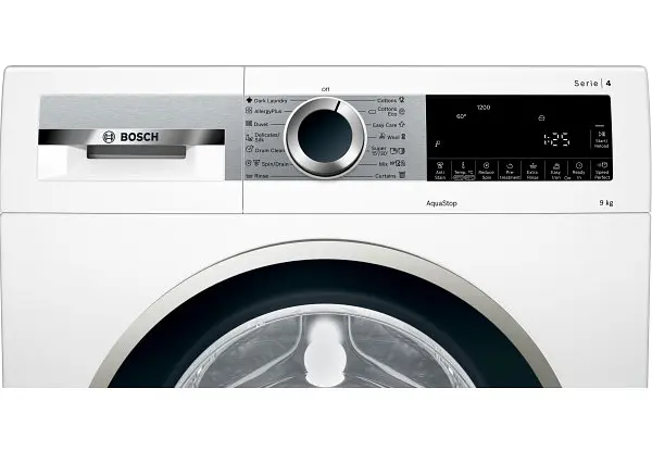 Пральна машина Bosch з фронтальним завантаженням WGA242X0ME, 9кг, 1200, A+++, 60см, Дисплей, Білий (WGA242X0ME) - фото 4