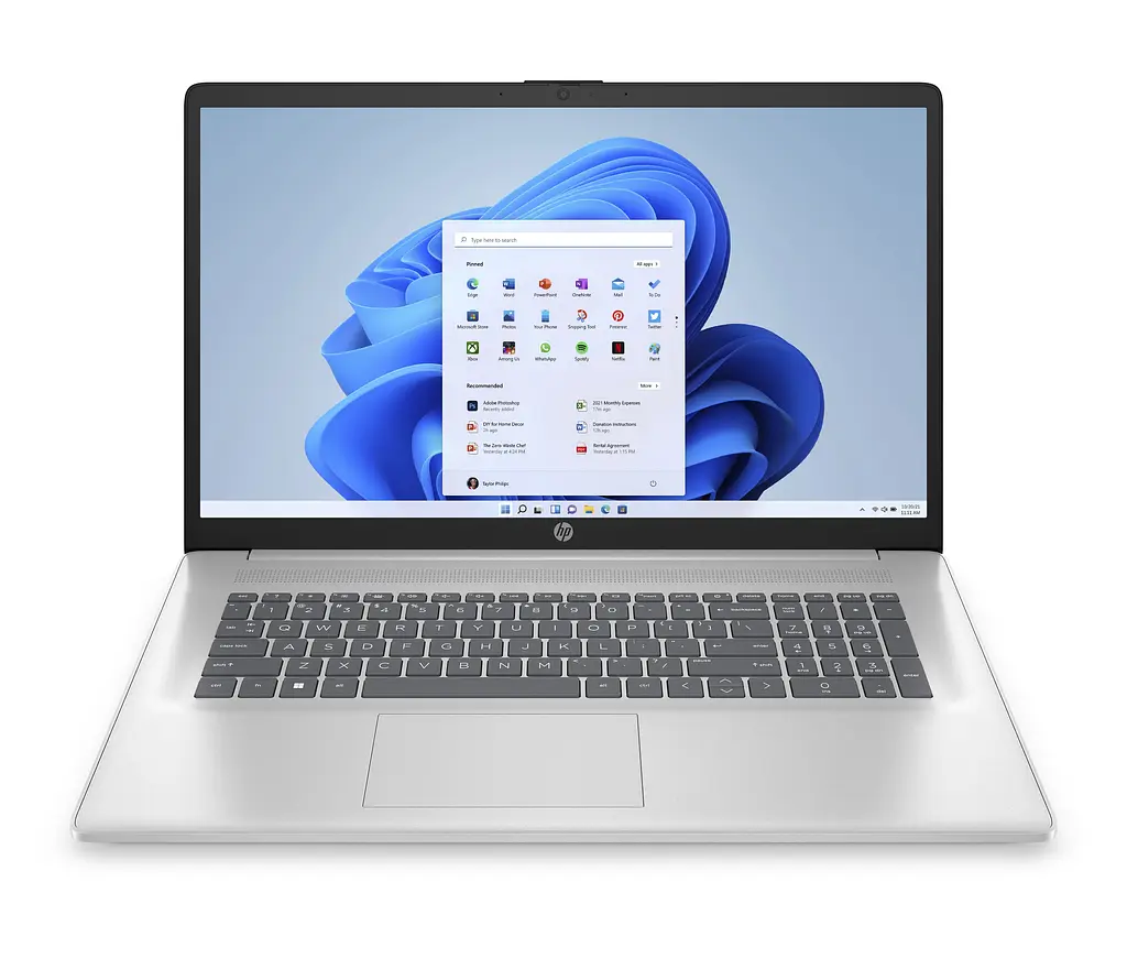 Ноутбук HP 17-cn3004ua 17.3' FHD IPS AG, Intel i5-1335U, 16GB, F1024GB, UMA, DOS, сріблястий (8B5U9EA) - фото 5