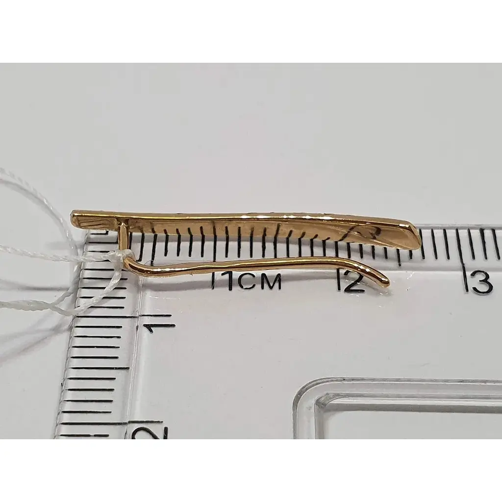 Золоті сережки-кафи Імперія золота з алмазною гранню. СП298(А)И - фото 3