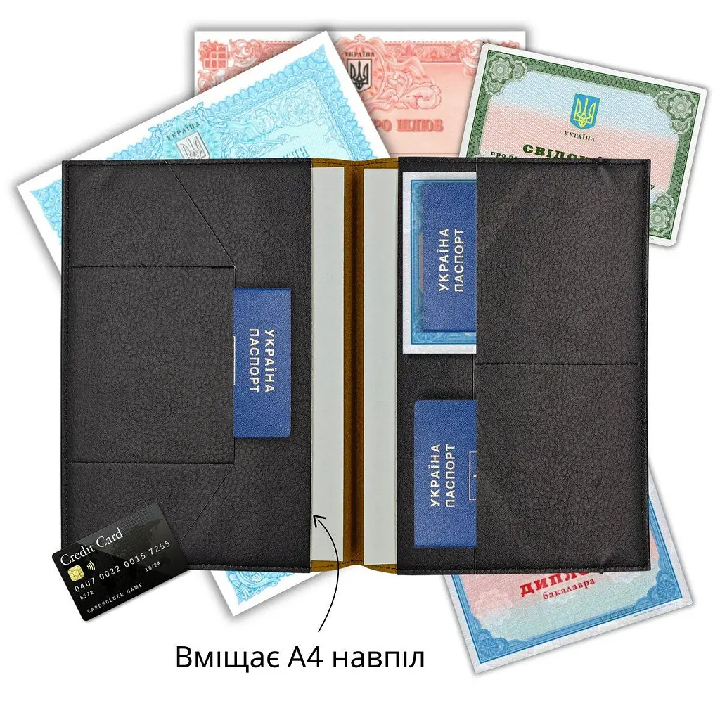 Органайзер для документів А5 чорний I'm Ukrainian - фото 3