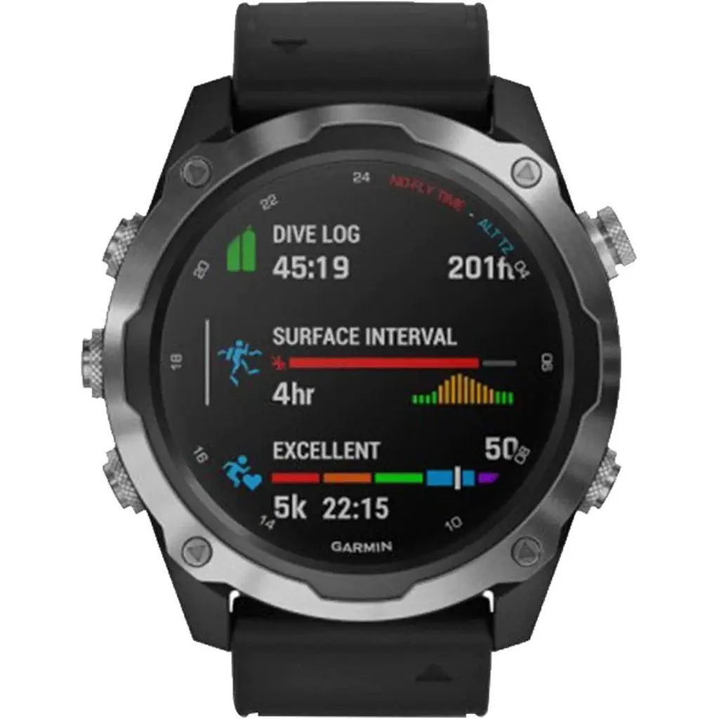 Смарт-годинник Garmin Descent Mk2 Stainless Steel with Black Band (010-02132-00/10) [84483] - фото 8