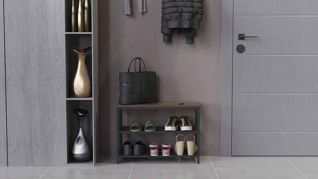 Банкетка универсальная Ferrum-decor Слайм 45x63x26 черный ДСП Дуб Сонома Трюфель 16мм (FRD-104073) - фото 4