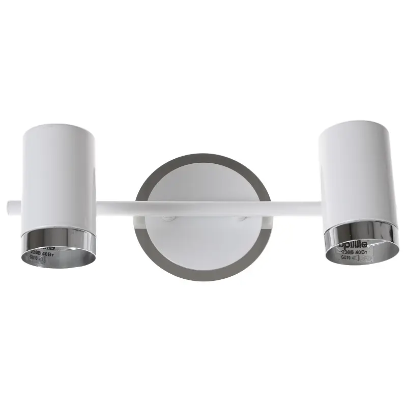 Светильник Brille спот поворотный накладной HTL-174/2 GU10 WH - фото 5