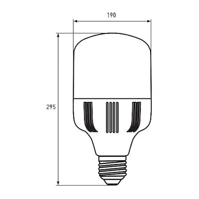 Лампочка Eurolamp E40 (LED-HP-100406) - фото 3