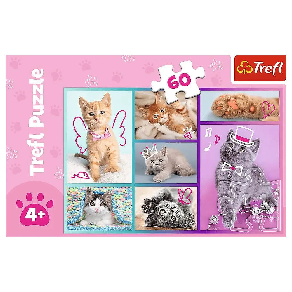 Пазли Trefl Милі котики 60 елементів - фото 3
