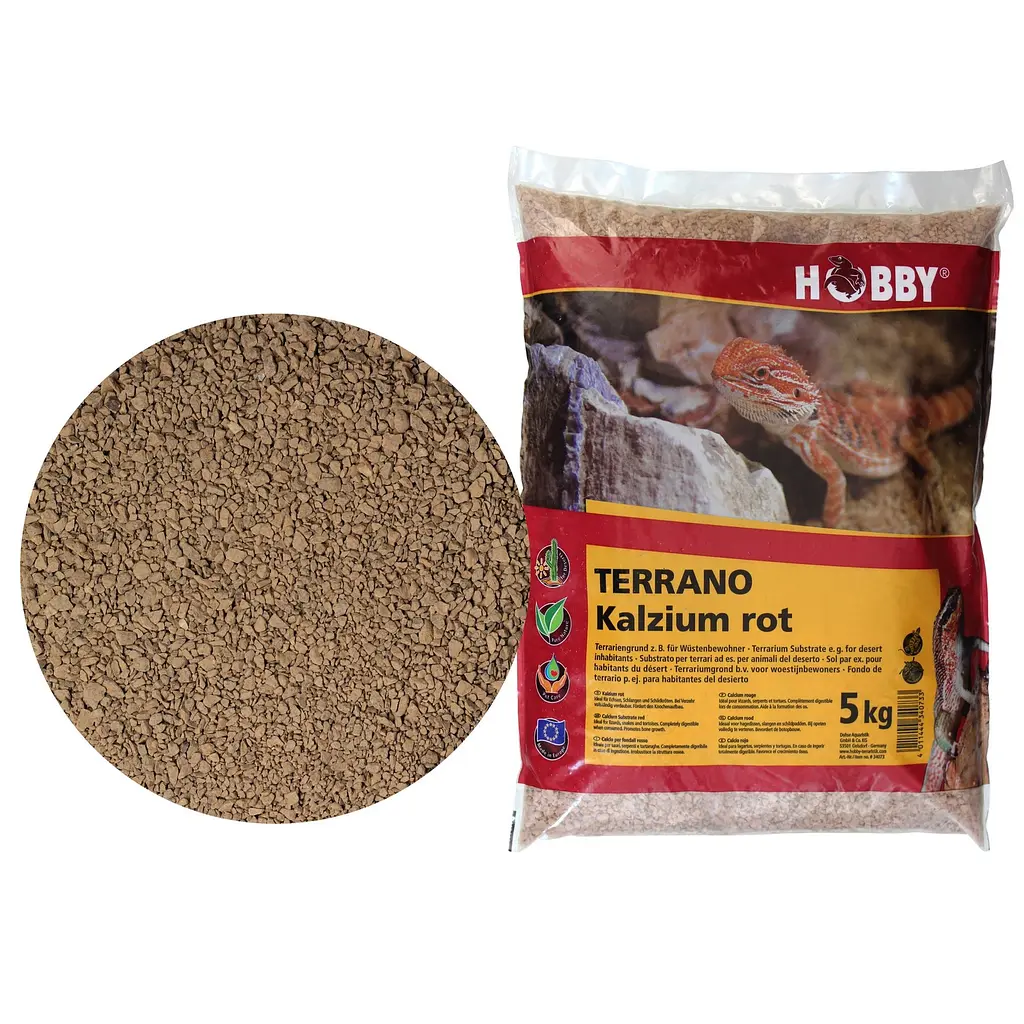 Субстрат кальцієвий Hobby Terrano Calcium Substrate red 2-3мм, 5кг (34073) - фото 2