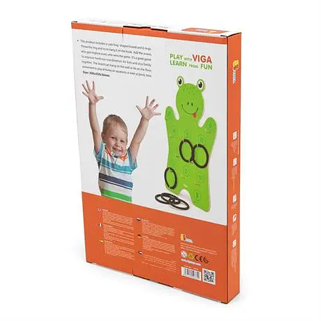 Игровой набор Viga Toys Лягушонок с кольцами (50661) - фото 3