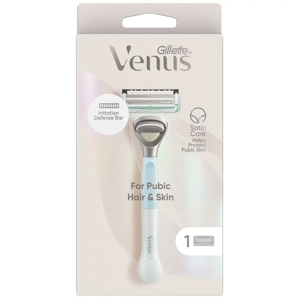 Станок для бритья Gillette Venus Satin Care For Pubic Hair & Skin женский с 1 сменным картриджем - фото 2