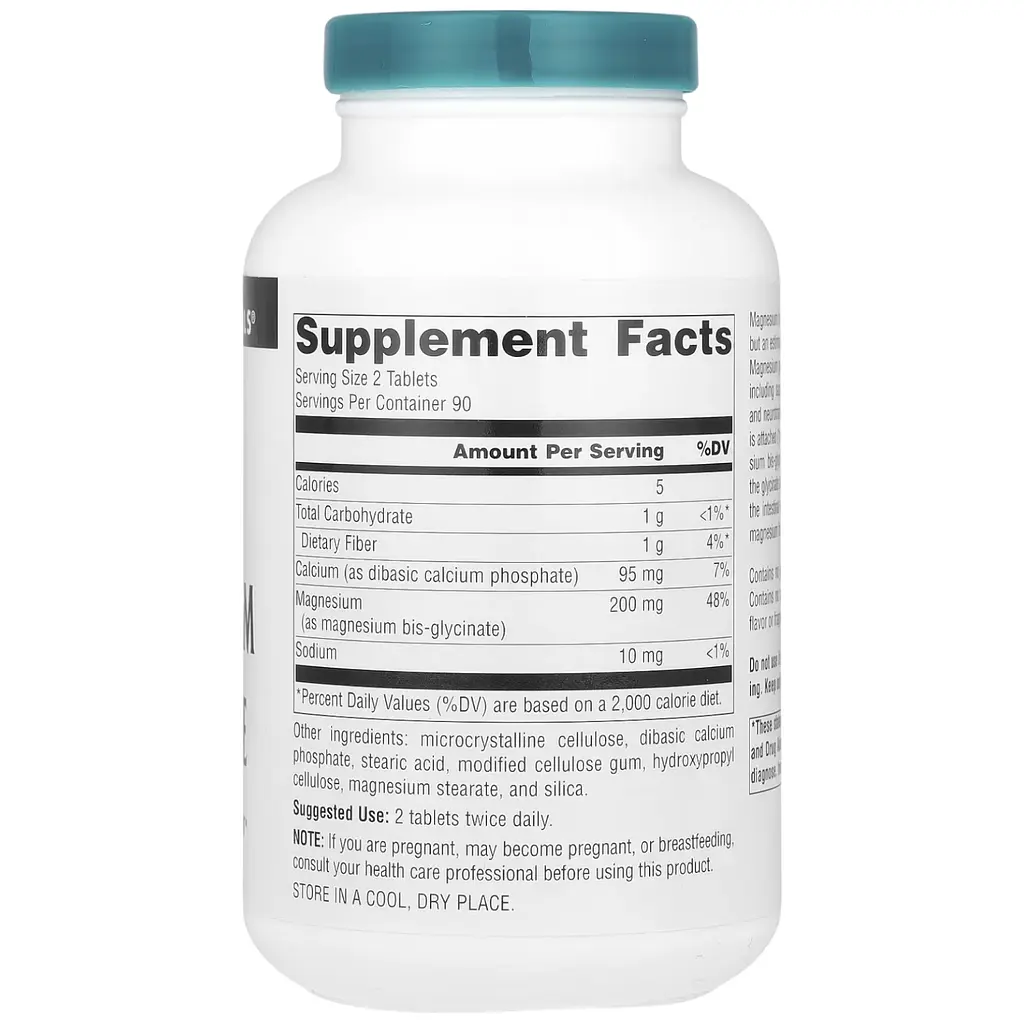 Минералы Source Naturals Magnesium Glycinate 180 таблеток - фото 2